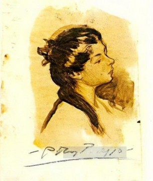 パブロ・ピカソ Painting - ローラの肖像 1899年 パブロ・ピカソ